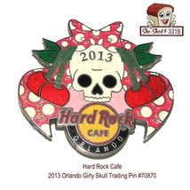 Hard Rock Cafe 2013 Orlando Girly Skull Trading Pin 70870 - £15.94 GBP