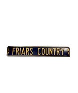 Vtg FRIAR COUNTRY License Plate Metal Sign 36” x 6” Man Cave Decor Heavy... - £38.91 GBP