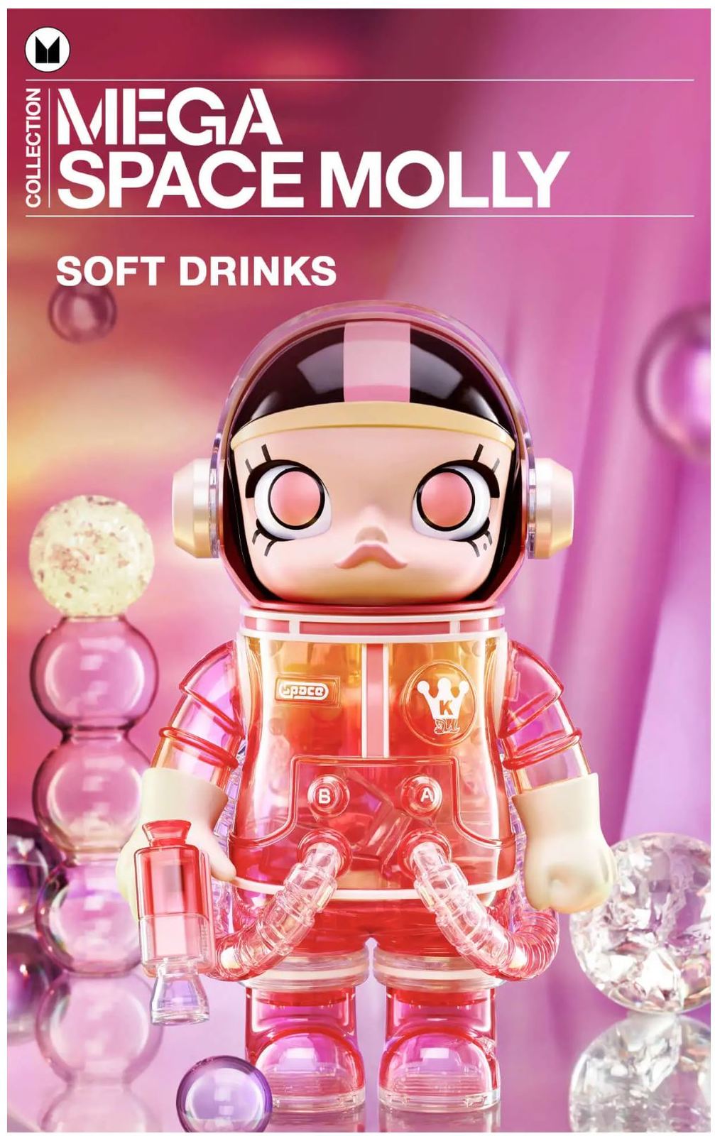 POP MART - MEGA SPACE MOLLY 400% - SOFT DRINK (BLIND BOX) - 100% AUTHENTIC - $599.90