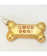 Dog Biscuit Ornament Old World Christmas Glass Blown 2.9&quot; X 1.5&quot; X .7&quot; Xmas - $7.83
