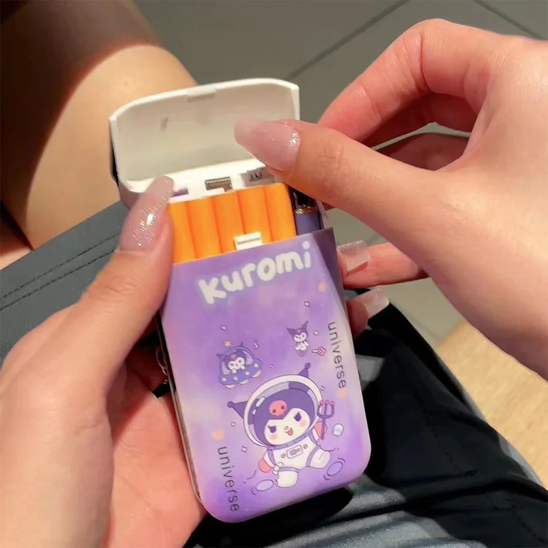 Cartoon Sanrio Kuromi Cigarette Case Hello Kitty Y2K Cute Melody Cinnamoroll - £9.24 GBP+