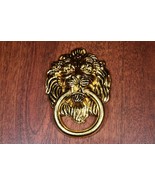 Die Cast Metal Alloy Lion Head Knocker Ring Holder for Mobiles (in Yellow Gold) - $4.99