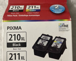 Canon 210XL Black PG210XL &amp; 211XL Color Ink CLI-211XL 2973B019 2973B001 ... - £35.91 GBP