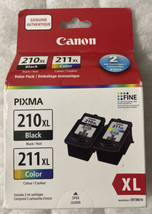 Canon 210XL Black PG210XL &amp; 211XL Color Ink CLI-211XL 2973B019 2973B001 2975B001 - £35.38 GBP