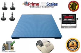 Prime USA NTEP 60&quot; x 60&quot;  Floor Scale &amp; Printer 5,000 lb x 1 lb   5 YR W... - £1,403.40 GBP