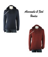 ABERCROMBIE &amp; FITCH NEW MENS SOFT A&amp;F FLEECE LONG SLEEVE HOODIE BY HOLLI... - $39.95