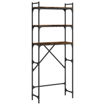 Industrial Wooden Tall Over Washing Machine Storage Cabinet Unit Shelving Rack - £72.37 GBP+