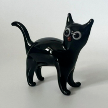 Clearance, Big Discount, Murano Glass, Handcrafted Unique Lovely Cat Fig... - $18.68