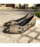Dr. Scholl&#39;s Comfort Shoes Kendall Wedges Snake Print Women’s Size 6 - $26.53