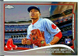 Hot! Mookie Betts Rookie Debut! 2014 Topps Chrome Update #MB-46 Red Sox, Mvp Rc - £944.26 GBP