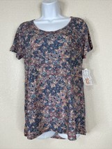 NWT LuLaRoe Womens Size XS Paisley Mosaic Linen Blend T-shirt Short Sleeve - £7.29 GBP