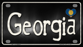 Georgia Flag Script Novelty Mini Metal License Plate Tag - £11.75 GBP