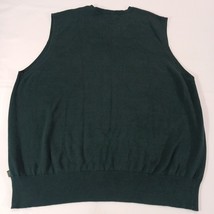 Izod Men's Green Cotton V-Neck Sleeveless Vest Size 2XL Measured Chest 51" image 2
