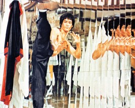 Bruce Lee in kung fu pose by wall of mirrors Enter The Dragon 24x30 inch poster - £23.97 GBP