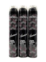 Matrix Vavoom Triple Freeze Extra Dry High Hold Hairspray 9 oz-3 Pack - £43.57 GBP