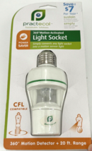 Screw-In Motion Activated Sensor Light Bulb Control Socket Adapter Dusk ... - $9.46