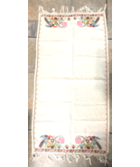 Turkish Middle Eastern Cross Stitch 38&quot;L Bird &amp; Plant 19&quot; W Table Cloth ... - €10,20 EUR