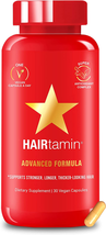 Vegan Hair Vitamins for Faster Growth | All Natural Biotin Capsules to S... - $35.60+