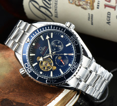 Automatic Mechanical Watch 3-Pin Flywheel Seahorse Steel Band - $137.50