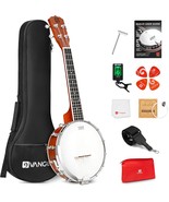 Vangoa Banjolele 23 Inch With Premium Remo Head, Portable Banjo Uke 4 St... - $116.98