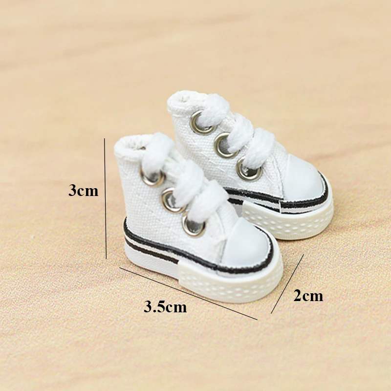 Play 1 Pair 3.5cm Doll Shoes for Blyth Licca Jb Doll Mini Shoes for Russian Doll - £23.09 GBP