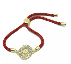Religious Women Bracelet ,Dove Charm, Holy Spirit Adjustable Red CZ Bracelet - £11.73 GBP