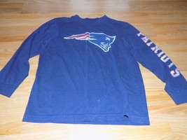 Boys Size Medium 8 Team Apparel NFL New England Patriots Long Sleeve T S... - £9.38 GBP