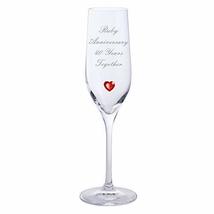 Chichi Gifts 2 Ruby Anniversary 40 Years Together Pair of Dartington Champagne F - £19.97 GBP