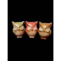 Whimsical Owl Figurines 3 Piece Set - £19.74 GBP