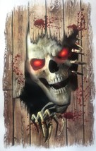 Gothic Horror-PEEPING REDEYE SKULL-Wall Sticker Floor Cling Halloween De... - $70.57 MXN