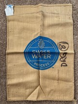 Swiss Water Coffee Bean Burlap Jute Sack Bag (E) - 28 x 40 inches - £5.50 GBP