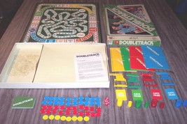 Vintage 1981 MILTON BRADLEY DOUBLETRACK Board Game 100% Complete 1980&#39;s - £23.46 GBP