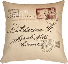1907 Airmail 24x24 Throw Pillow, Complete with Pillow Insert - $73.45