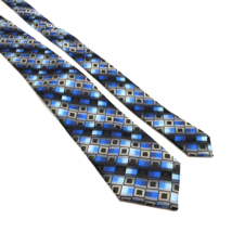 Croft &amp; Barrow Mens Dress Tie Polyester Accessory Business Blue Gray Dad Gift - $14.96