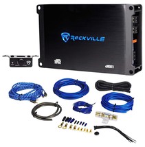 Rockville dB11 1400w Peak/350w RMS Mono 2-Ohm Amplifier Car Amp+Bass Remote - £135.88 GBP