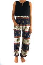 Blue ELEPHANT Pants Women Boho Pants Hippie Pants Yoga - £13.57 GBP