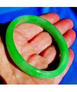 Earth mined Imperial Green color Jadeite Jade Deco Antique old Bangle Br... - $696,989.12 MXN