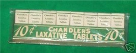 Old Paper Box Chandle Rs St Louis Missouri Pharmacy Medicine Drug Laxative Tablet - £26.23 GBP