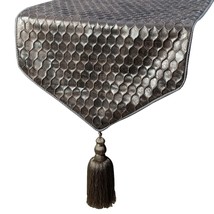 Hive Wave - Silver Satin Decorative Table Runner - £37.84 GBP+