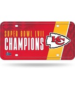 Kansas City Chiefs Metal License Plate 2023 Super Bowl Champions LVII - $291.39 MXN