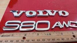 07 08 09 10 11 12 13 Volvo S80 Awd Rear Lid Emblem Logo Badge Sign Set Oem Used - £11.26 GBP