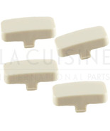 Smeg 5B8452511 Cream Bottom Screw Cover Set Genuine OEM Part - £15.70 GBP