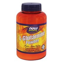 NOW Foods L-Glutamine Powder 100% Pure, Free Form (170 g) 750 mg. - 6 Ou... - $14.19