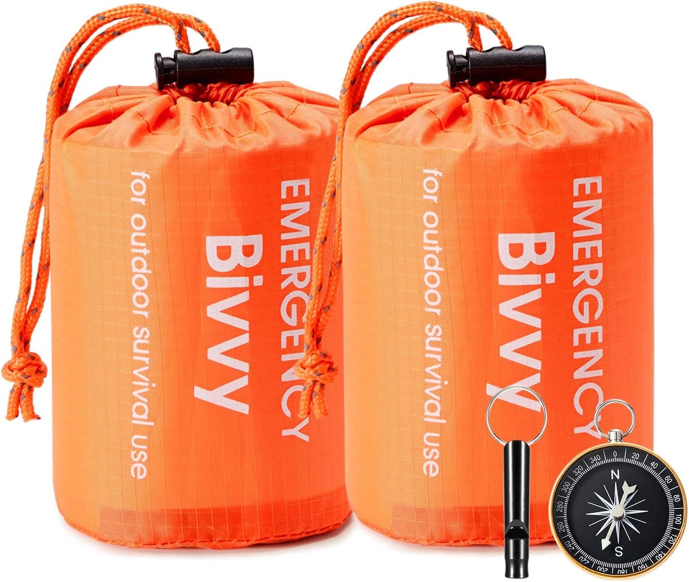 Emergency Sleeping Bag By Esky, 2 Pack Portable Thermal Bivy Sack, Water... - $29.97