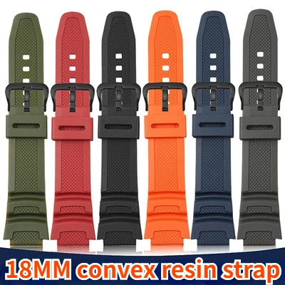 Applicable To Convex Silicone 18mm Watch Strap Electronic Watch - $10.89+