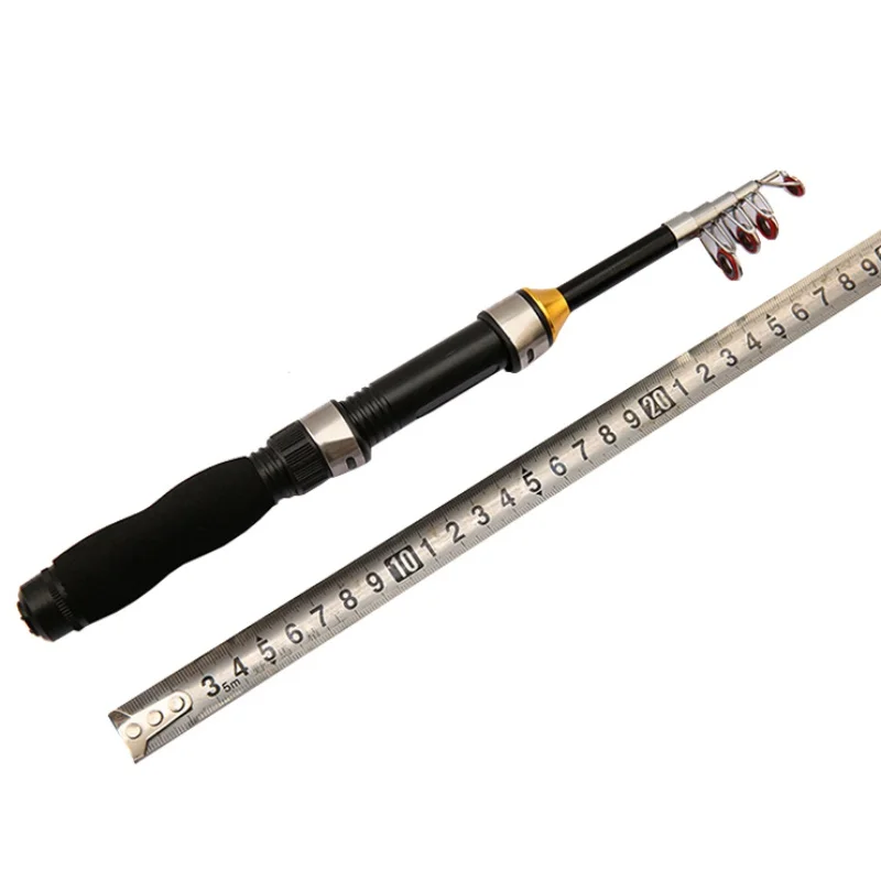   Portable Telescopic Fishing Rod Glass Fiber Fishing Pole Travel Sea Fishing Sp - $39.31