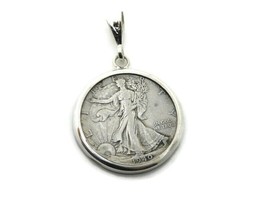 Half Dollar walking Liberty 1930’s- 1940’s coin on .925 Sterling Silver ... - $69.99