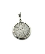 Half Dollar walking Liberty 1930’s- 1940’s coin on .925 Sterling Silver ... - £55.07 GBP