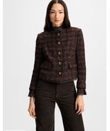 2025 NEW AUTHENTIC VERONICA BEARD Audrina Metallic Tweed Jacket in  Dark... - €261,17 EUR