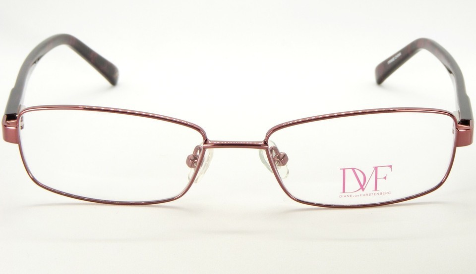 NEW Diane von Furstenberg DVF 8003 641 BURGUNDY EYEGLASSES METAL FRAME 51-16-135 Item image 3